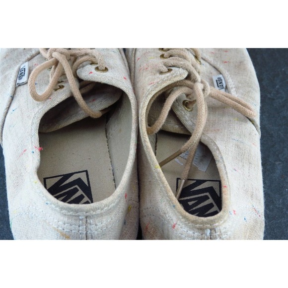 VANS Women Size 7 M Brown Fashion Sneakers Fabric - Picture 6 of 9